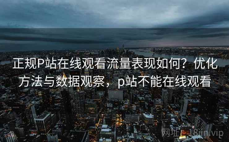 正规P站在线观看流量表现如何？优化方法与数据观察，p站不能在线观看