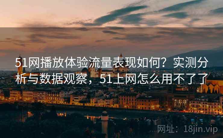 51网播放体验流量表现如何？实测分析与数据观察，51上网怎么用不了了