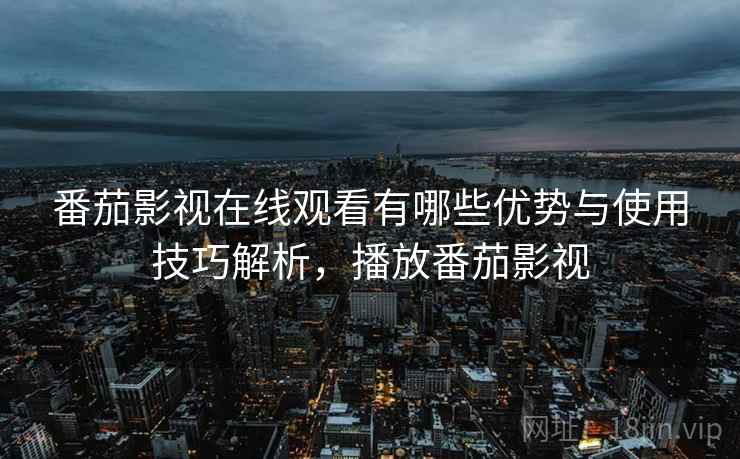 番茄影视在线观看有哪些优势与使用技巧解析，播放番茄影视