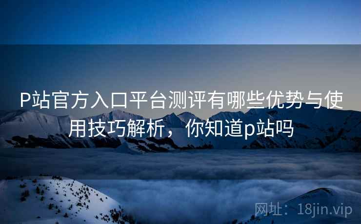 P站官方入口平台测评有哪些优势与使用技巧解析，你知道p站吗