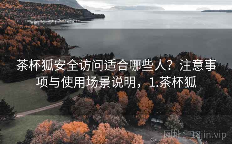 茶杯狐安全访问适合哪些人？注意事项与使用场景说明，1.茶杯狐