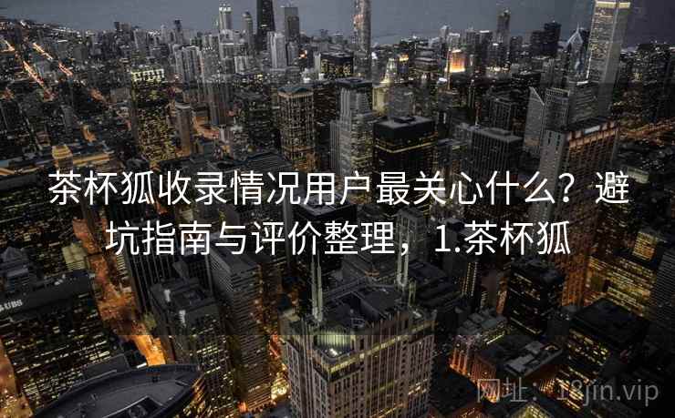 茶杯狐收录情况用户最关心什么？避坑指南与评价整理，1.茶杯狐