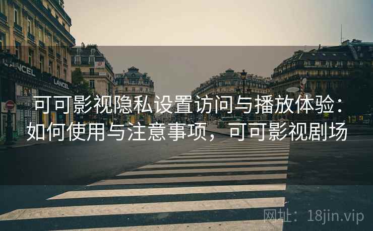可可影视隐私设置访问与播放体验：如何使用与注意事项，可可影视剧场