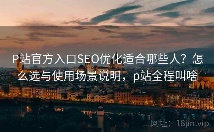 P站官方入口SEO优化适合哪些人？怎么选与使用场景说明，p站全程叫啥