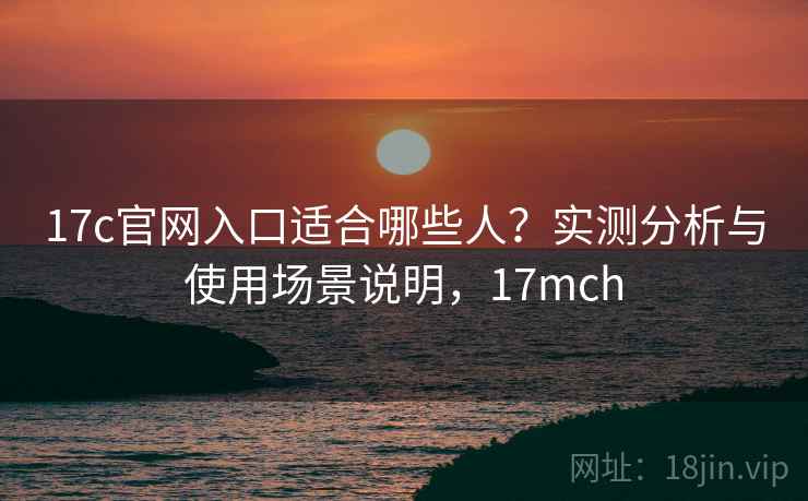 17c官网入口适合哪些人？实测分析与使用场景说明，17mch