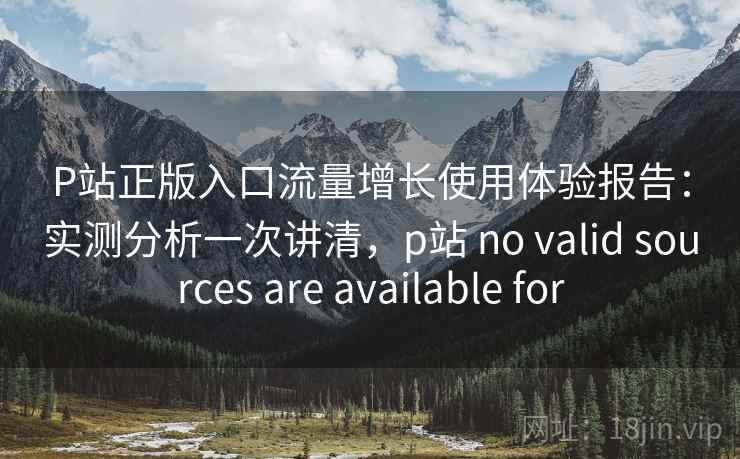 P站正版入口流量增长使用体验报告：实测分析一次讲清，p站 no valid sources are available for