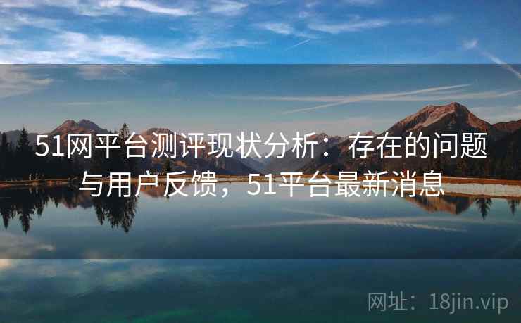 51网平台测评现状分析：存在的问题与用户反馈，51平台最新消息