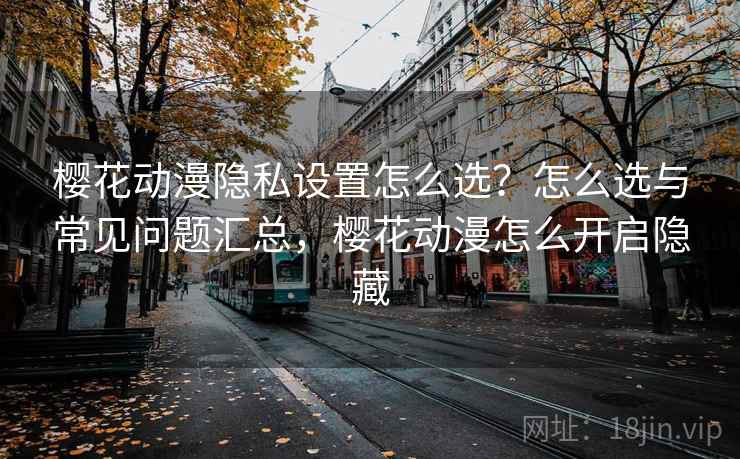 樱花动漫隐私设置怎么选？怎么选与常见问题汇总，樱花动漫怎么开启隐藏