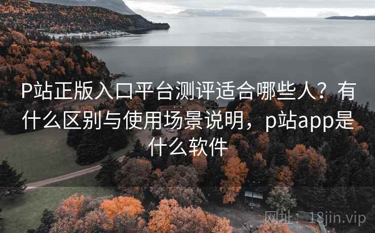 P站正版入口平台测评适合哪些人?有什么区别与使用场景说明,p站app是什么软件 P站正版入口平台测评适合哪些人?有什么区别与使用场景说明,p站app是什么软件